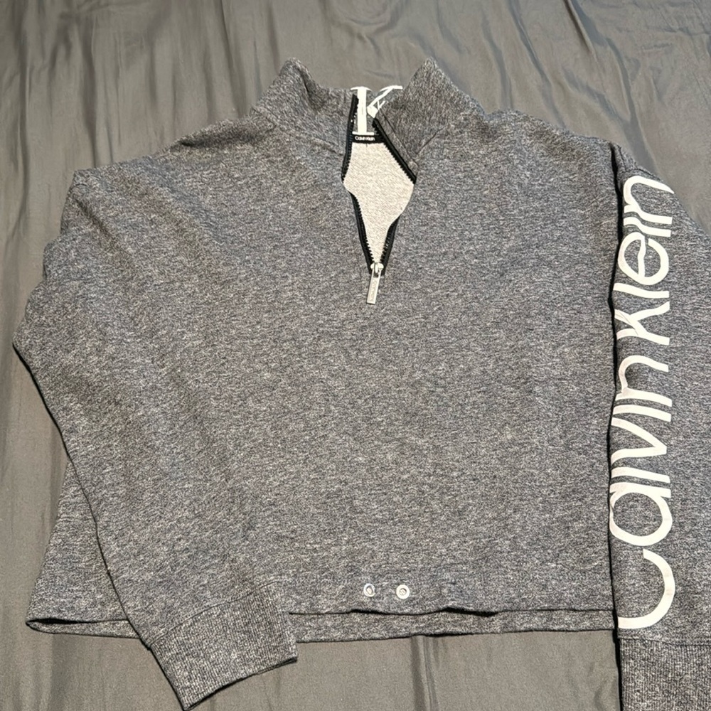 CK cropped quarter-zip